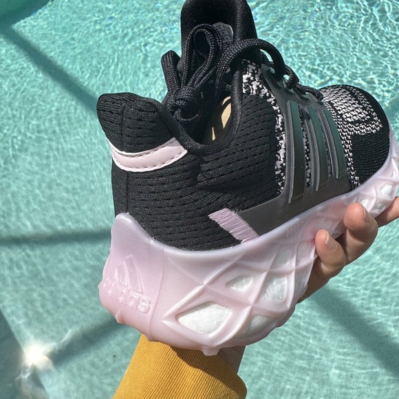KID'S adidas UltraBoost Web DNA Black Clear Pink GZ4002 - Picture 5 of 11